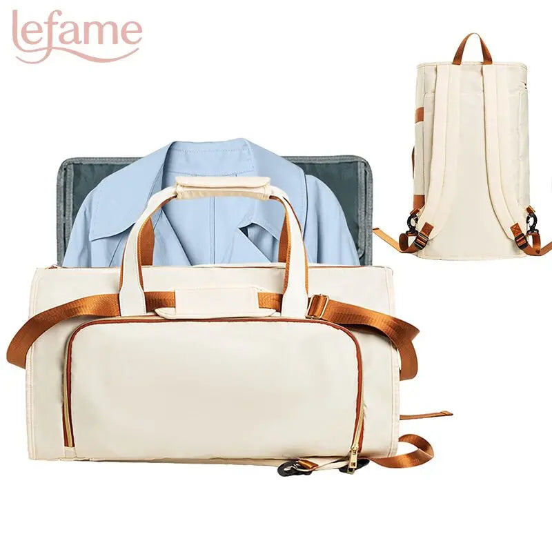 Lefame Travel Duffle Bag with Garment & Shoe Compartment, Waterproof & Breathable,