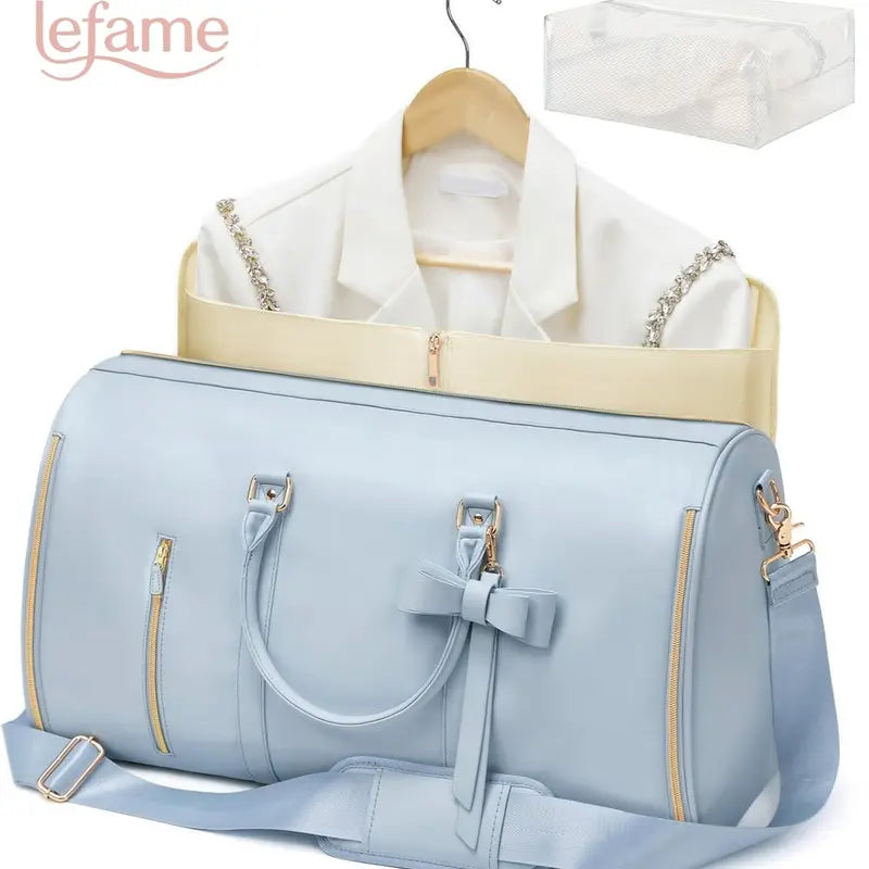 Lefame Travel Duffle Bag with Garment & Shoe Compartment, Waterproof & Breathable,