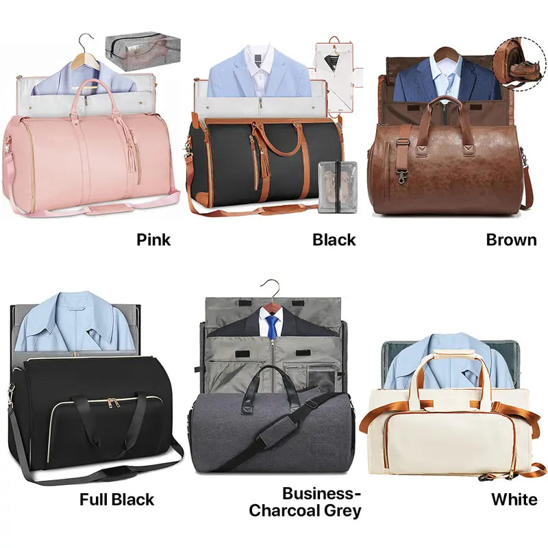 Lefame Travel Duffle Bag with Garment & Shoe Compartment, Waterproof & Breathable,